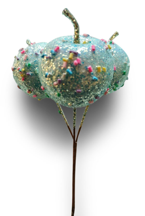 CANDY APPLE CLUSTER OF 3 BLUE18CM