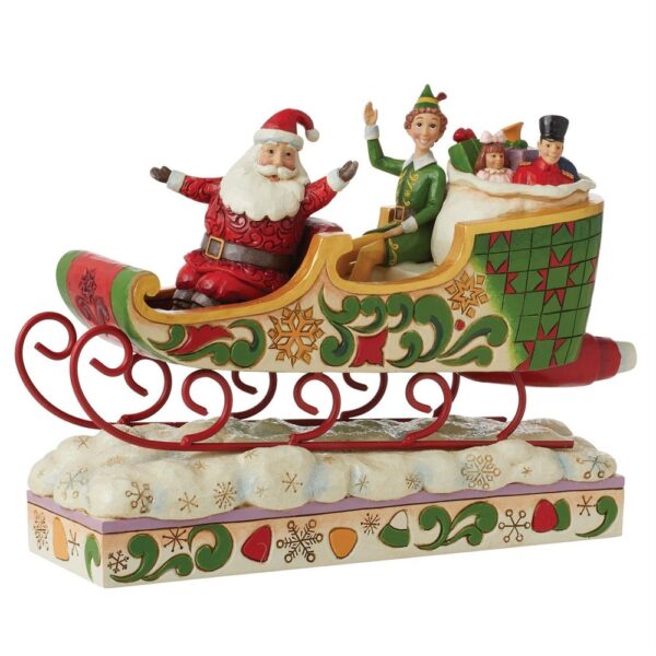 BUDDY ELF WITH SANTA 15CM