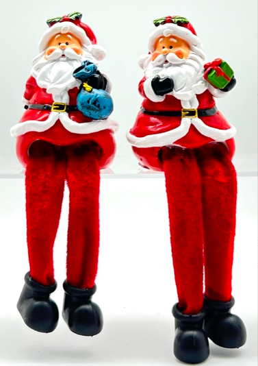 SANTA SHELF SITTERS 2 ASSORTED