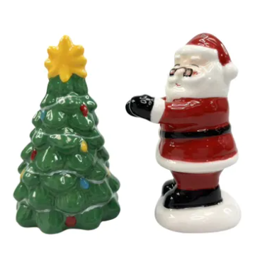 SALT & PEPPER SET SANTA & TREE